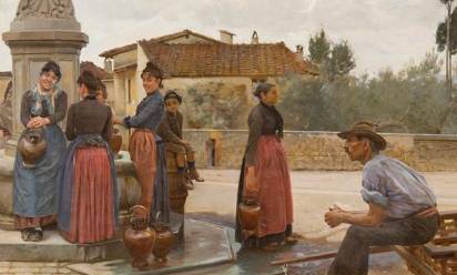 Ruggero Focardi “Contadini a Settignano” 1885-90, collezione privata