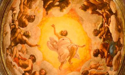 Correggio “Visione di san Giovanni a Patmos” 1520 - 1524, Cupola della chiesa di San Giovanni Evangelista - Parma