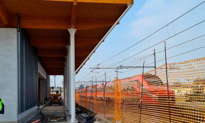 Lavori per la nuova stazione ferroviaria di San Donà