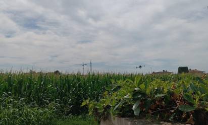 San Zenone: il drone misterioso che debutta in agricoltura