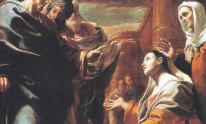 Mattia Preti “Cristo e la Cananea” 1656, Staatgalerie - Stoccarda