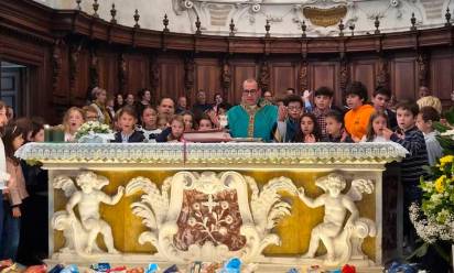 A Sant’Agnese il saluto a don Bernardo, in partenza per Volpago e Venegazzù