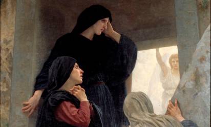 ﻿William Bouguereau “Le tre Marie al sepolcro” 1876 , Museo reale di Belle arti, Anversa, Belgio