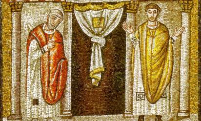 Mosaicisti Orientali “Parabola del Fariseo e del Pubblicano” VI sec., Sant’Apollinare Nuovo - Ravenna