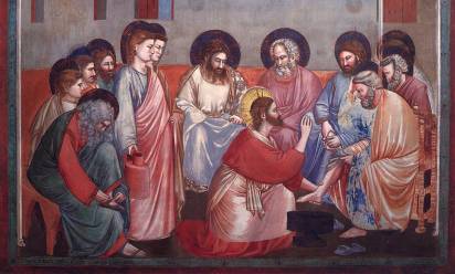 Giotto “Lavanda dei piedi” 1304-1306, Cappella degli Scrovegni - Padova