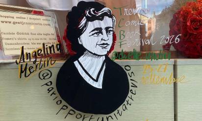 Angelina Merlin, vetrina di Gentj in via Pescheria 13