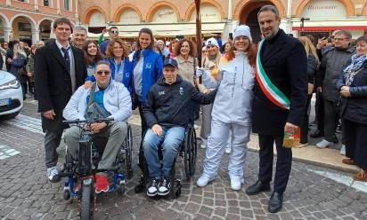 Treviso accoglie con entusiasmo la fiaccola paralimpica