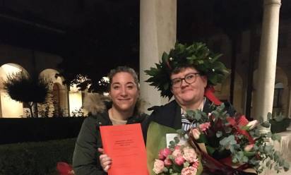 Premio Giovanni Paolo I alla neodottoressa De Vidi