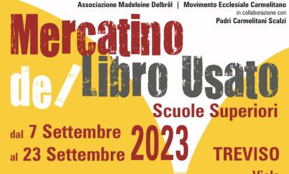 Torna il mercatino dei libri usati nei locali dei Padri Carmelitani a Treviso