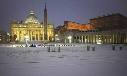 Gelo sulla Marca, neve in mezza Italia