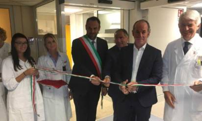 Ca' Foncello: inaugurati il nuovo acceleratore lineare e l'eliporto