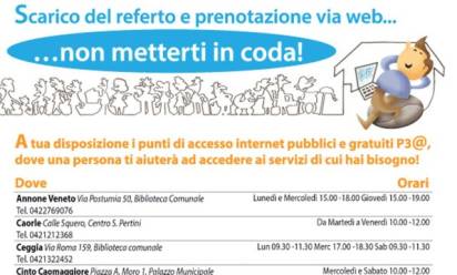Veneto Orientale: i referti e le visite mediche si ritirano e si prenotano anche in Comune