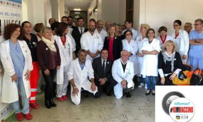 Medici e infermieri dell'Ulss 4 testimonial del vaccino anti-influenzale