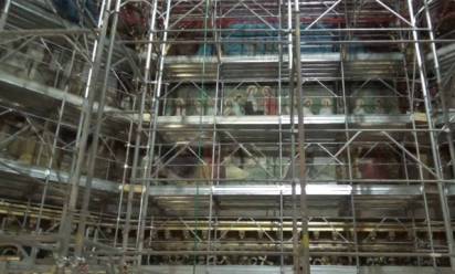 Viene da Postioma il ponteggio &quot;sospeso tra terra e cielo&quot; per il restauro di Loreto