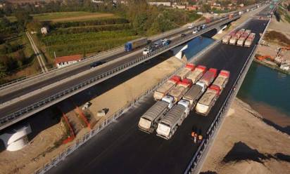 Nuovo ponte autostradale sul Piave, collaudo ok