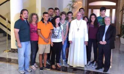 I giovani di Musile con papa Francesco!