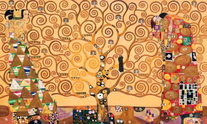Gustav Klimt “Fregio di Palazzo Stoclet” 1905 – 1909, Palazzo Stoclet, Bruxelles
