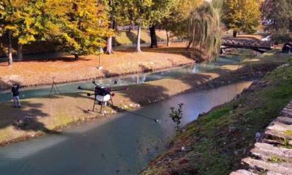 Sono iniziati i lavori per il completamento della passerella della penisola del Paradiso a Treviso