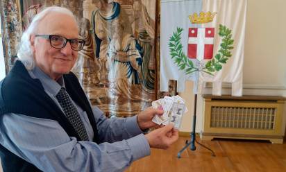 Gian Domenico Mazzocato autore dei testi delle carte da gioco a tema dantesco disegnate da Alberto Cristini