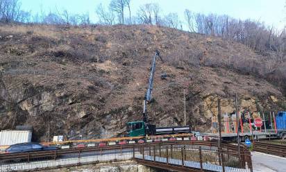 Castelcucco: rete paramassi per evitare le frane
