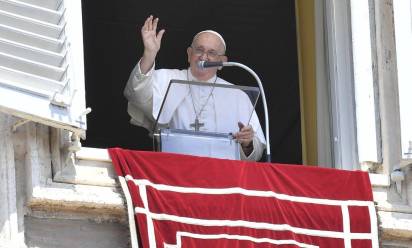 Papa Francesco durante l’Angelus