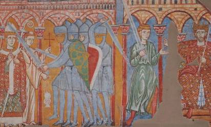 <i>Artista veneziano “Martirio di san Tommaso Becket” 1260 ca. Museo Diocesano - Treviso</i>