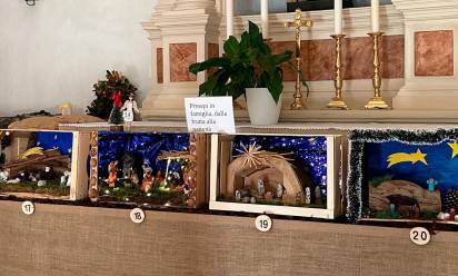 Barcon: in chiesa i... presepi in cassetta