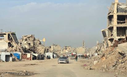 Gaza, la distruzione. Immagine di repertorio