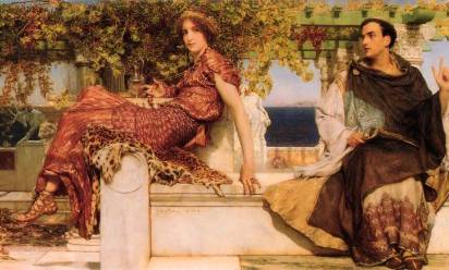 Lawrence Alma-Tadema “La conversione di Paola da parte di San Girolamo” 1898, collezione privata
