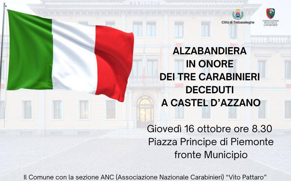 Il lutto di Trebaseleghe per la morte del carabiniere Marco Piffaro